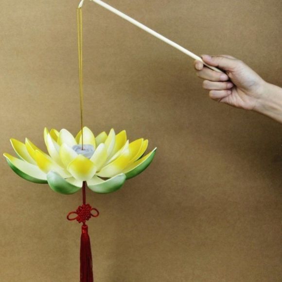 Premium Portable Lotus Lantern | LED Festival Lamp - Picture 9 of 9